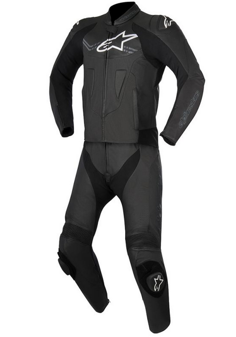 Alpinestars Challenger V2 Two Piece Leather Suit: Black