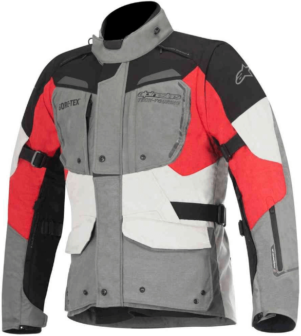 Alpinestars Durban Gore-Tex Jacket: Grey / Black / Red