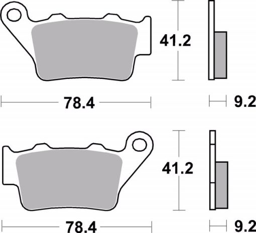 BREMBO REAR BRAKE PADS 07BB02.CC: Aprilia, BMW, Ducati, KTM, Triumph, Royal Enfield - Image 3