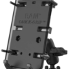 RAM QUICK-GRIP XL PHONE MOUNT WITH HANDLEBAR U-BOLT BASE: 6.2 inches