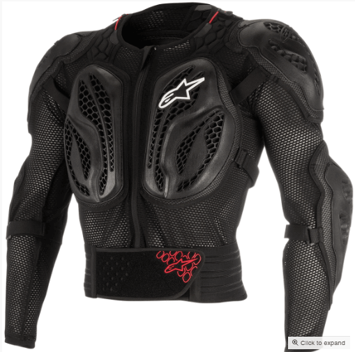ALPINESTARS BIONIC ACTION JACKET: Black / Red