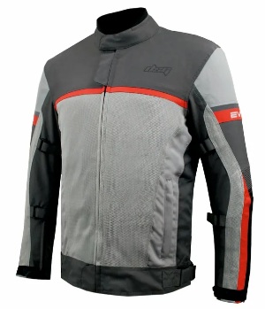 DSG EVO-2 AIR JACKETS: Black Grey Red - Suzuki Motorcycles Riding Store