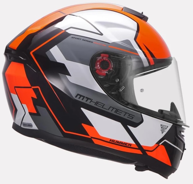 MT HUMMER QUALITY A5 GLOSS HELMETS: Fluorescent Red - Suzuki ...