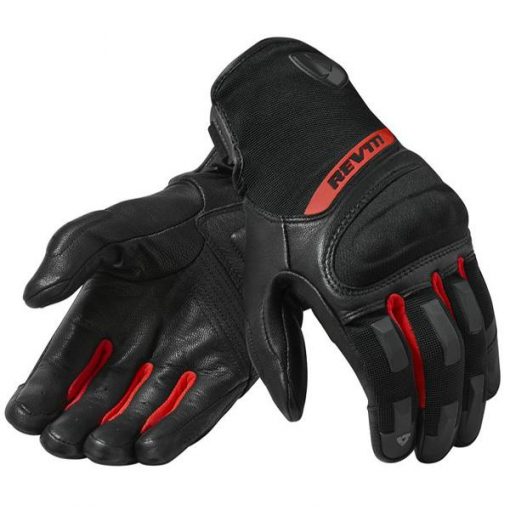 REVIT STRIKER 3 GLOVES: Black / Red