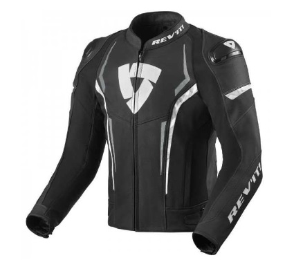 REVIT GLIDE LEATHER JACKETS: Black / White - Suzuki Motorcycles Riding ...