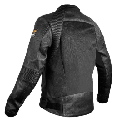 Rynox Trident Leather Mesh Jackets: Black - Suzuki Motorcycles Riding Store